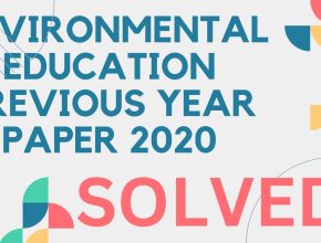 Environmental education previous year paper 2020