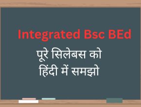 Integrated Bsc BEd Syllabus In Hindi