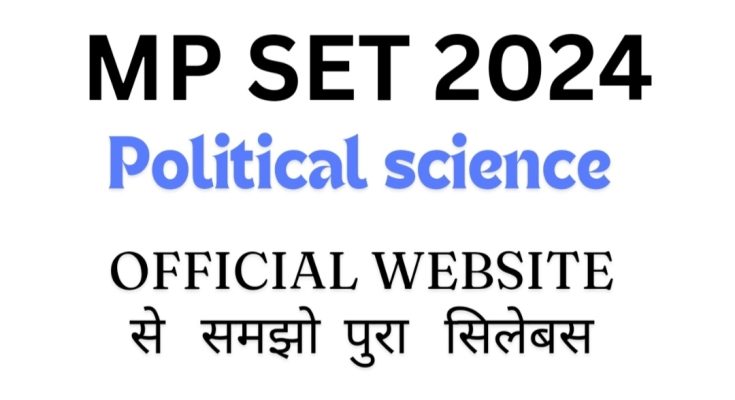 MP SET 2024 Political Science Syllabus